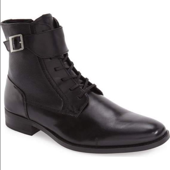 Calvin Klein Stokely leather boot 10.5 almost new - Picture 3 of 7